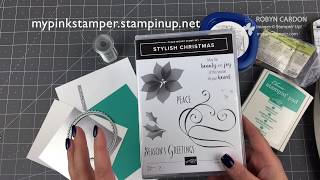 Stampin' Up! Stylish Christmas Bermuda & Silver Card - EPISODE SIX HUNDRED FIFTY ONE