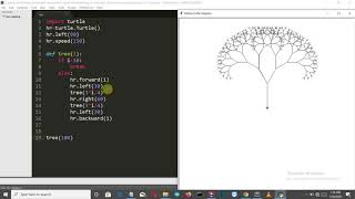 How to Draw Fractal or Recursion tree using python