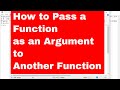 PYTHON TUTORIAL: CAN YOU PASS A FUNCTION AS A PARAMETER IN PYTHON|PASSING A FUNCTION AS A PARAMETER