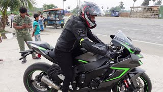 New ZX10R 2022 Flyby @300 kmph With Loud SC Project Exhaust | #hyperriding #publicreaction