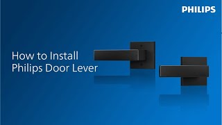 How to install Philips door lever