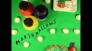Marshmallow Printing | Very Hungry Caterpillar Activities for Kids