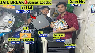 Jail break🚨cansole| ps3 Rs-7.XXX with games loaded |ps4 Rs-14.XXX| X.Box360 Rs-2500❤️😱…