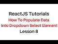 ReactJS Populate Select Dropdown In  jsx Component
