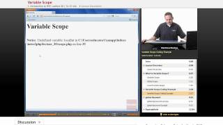 "Variable Scope" | PHP with Educator.com