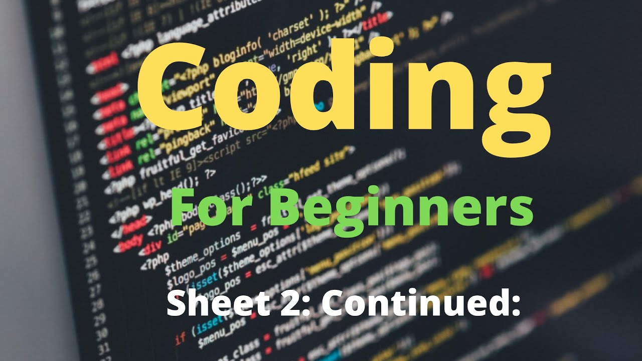 Coding For Beginners : Programming Practice Sheet 2 In C++: - YouTube