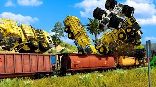 TRYING TO STOP THE FARMING TRAIN?! (Farming Simulator 19 Gameplay Roleplay) HUGE TRAIN CRASHES!