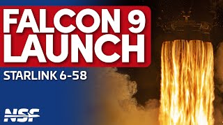 SpaceX Falcon 9 Launches Starlink 6-58