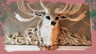 PAPIER MACHE HUNT TROPHY-TIPS & ADVICES TO MAKE ONE | Merveilles en Papier