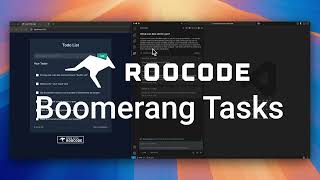 Roo Code Boomerang Tasks (also known as subtasks or task orchestration)