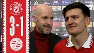 Maguire & Ten Hag React To FA Cup Win | Man Utd 3-1 Reading