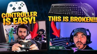 NICKMERCS ON MOUSE AND KEYBOARD! SYPHERPK ON CONTROLLER! (Fortnite Battle Royale)