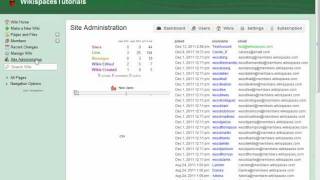 Wikispaces Private Label: Site Administration