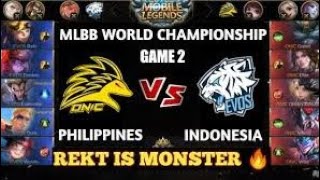 EVOS LEGENDS VS ONIC PH- MLBB World championship 2019 (Game 2)