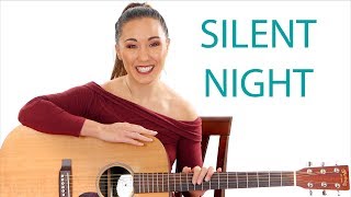 Silent Night Beginner's Guitar Tutorial with Play Along
