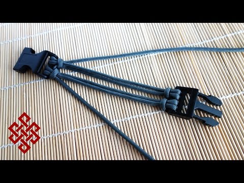 How to Make Four Strand Core Double Cow's Hitch Buckle Tutorial How to Make Four Strand Core Double Cow's Hitch Buckle Tutorial