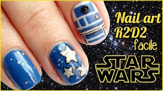 NAIL ART Star Wars R2-D2 facile 💅