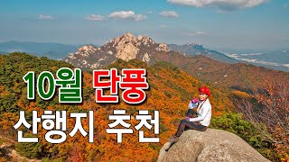 10월 단풍여행지 여행지 추천/10월말에 가면 좋은 단풍산행지 여행지를 추천합니다