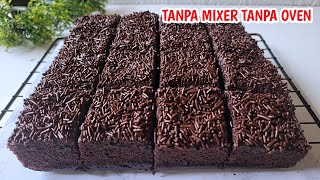 CUMA 1 TELUR‼️ BISA BIKIN BROWNIES KUKUS SE ENAK INI RASANYA SUPER NYOKLAT MOIST TANPA MIXER