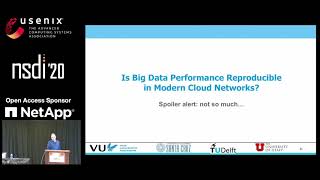 NSDI '20 - Is Big Data Performance Reproducible in Modern Cloud Networks?