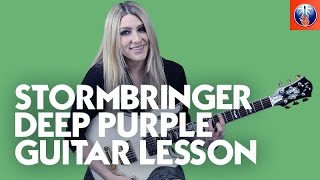 Stormbringer Deep Purple Guitar Lesson - Learn Stormbringer Chords and Riff