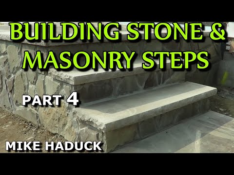 How I build stone or masonry steps (part 4 of 14) Mike Haduck How I build stone or masonry steps (part 4 of 14) Mike Haduck