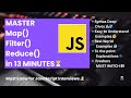 Master map(), filter() and reduce() in 13 mins!👨‍💻🚀 (Must know for freshers) #javascriptinterview