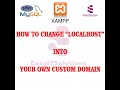 Localhost to custom domain in Xampp