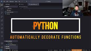 Python - Automatically decorate functions