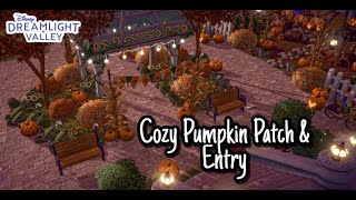 Autumncore entry// Cozy Fall Pumpkin Patch//Peaceful Meadow speed build//Disney Dreamlight Valley