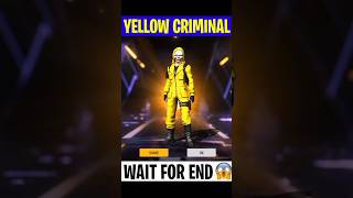 I Got Yellow Criminal Bundle In Free Fire ?