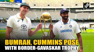 BGT fever is On! Pat Cummins, Jasprit Bumrah pose with trophy before Perth Test