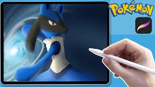 挑戰用ipad畫路卡利歐｜How to draw Lucario｜Pokemon｜寶可夢｜Procreate｜曾軒 ZENG,XUAN