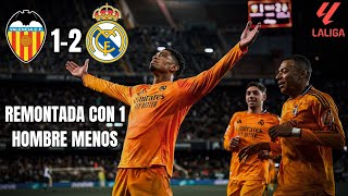 El REAL MADRID REMONTA con 1 HOMBRE MENOS. LOCURA en MESTALLA.