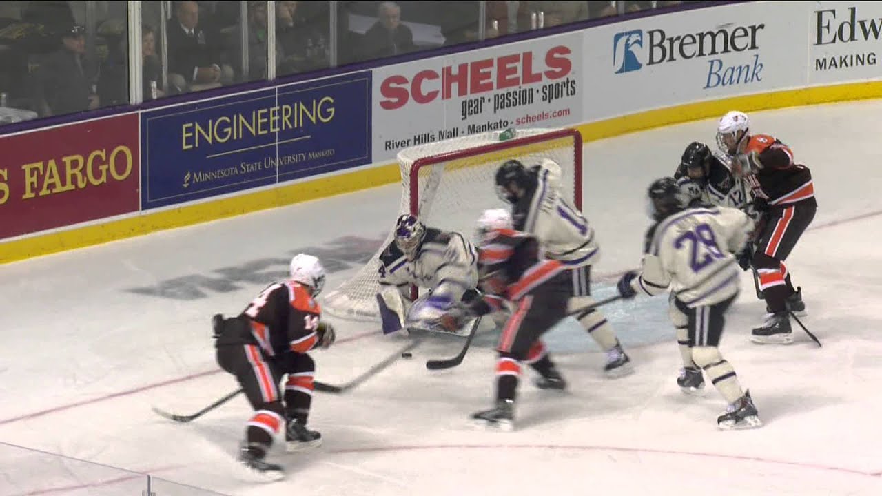 Minnesota State Men's Hockey Highlights Vs. Bowling Green - YouTube