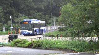 ゆとりーとライン　軌道→道路モードチェンジ　小幡緑地駅付近