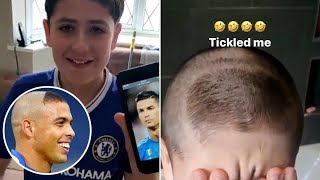 Dad pranks Kid with the wrong Ronaldo haircut after asking for Cristiano’s style 😂🤣