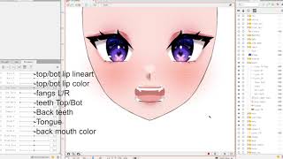 Live2D Art - How to separate the mouth Tutorial