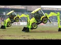 खुदाई करने वाला सुंदर रंग खुदाई नृत्य मजेदार jcb backhoe diggers dancing