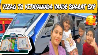 Vande Bharat Train | Visakhapatnam To Vijayawada journey | Vlog ,Cost,Food,Timings #vlog #travelvlog