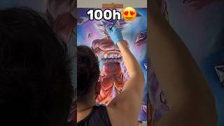 1 hour vs 100 hour Goku Painting…