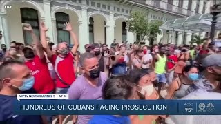 Hundreds face prosecution for last year's Cuba protests