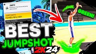 BEST JUMPSHOT ON NBA 2K24! BEST GREEN LIGHT JUMPSHOT FOR ALL BUILDS NBA 2K24! BEST SHOOTING TIPS!