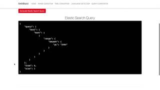 SQL to Elastic Search Query Converter