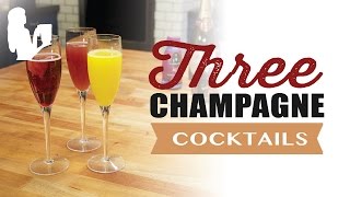 3 Easy Champagne Cocktails for Brunch by Blender Babes