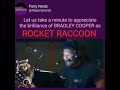 Bradley Cooper Voicing Rocket Racoon Best Moments
