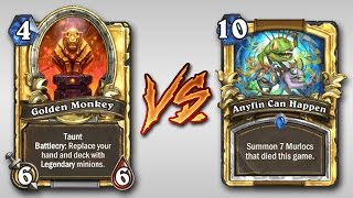 [하스스톤] 전설차원문 황금원숭이 vs 한방콤보 무가옳의 빅매치 - 얍얍 Hearthstone