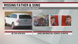 Deputies search for missing father, sons in Anderson Co.