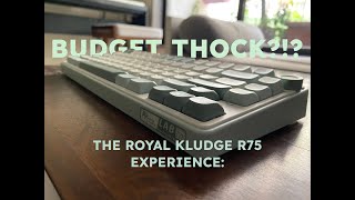 Reviewing the Royal Kludge R75 [2024] [RK CHARTREUSE SWITCHES]