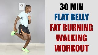 30 Minute Flat Belly Fat Burning Walking Workout 🔥 290 Calories 🔥